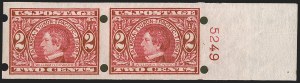 Sale 1283, Lot 1682, Vending and Affixing Machine Perforations