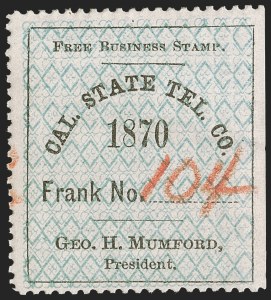 Sale 1285, Lot 2275, Telegraph Stamps