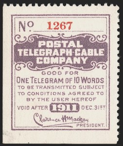 Sale 1285, Lot 2283, Telegraph Stamps