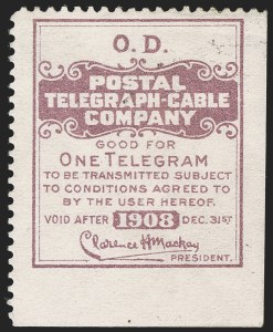 Sale 1285, Lot 2293, Telegraph Stamps