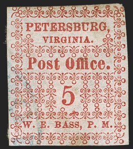 Sale 1285, Lot 2312, Post Office Seals, Sanitary Fair, Confederate States