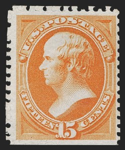 Sale 1288, Lot 115, 1875 Continental Bank Note Co. Hard Paper Special Printing (Scott 167-181)