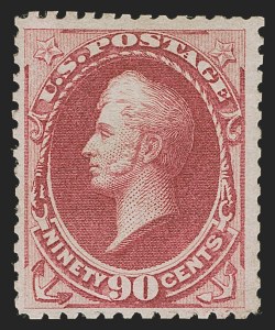 Sale 1288, Lot 118, 1875 Continental Bank Note Co. Hard Paper Special Printing (Scott 167-181)