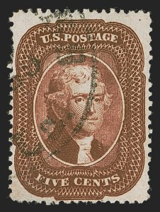 Sale 1288, Lot 23, 1857-60 Issue (Scott 18-39)