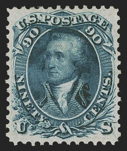 Sale 1288, Lot 45, 1861 First Designs and Colors (Scott 55-62)