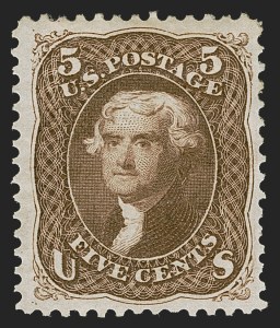Sale 1288, Lot 73, 1875 Re-Issue of 1861-66 Issue (Scott 102-111)