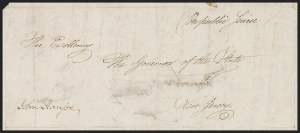 Sale 1289, Lot 503, Colonial Florida, Free Franks and Autographs