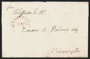 Sale 1289, Lot 504, Colonial Florida, Free Franks and Autographs