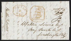 Sale 1289, Lot 507, Ship Letters, including Hawaiian Missionary