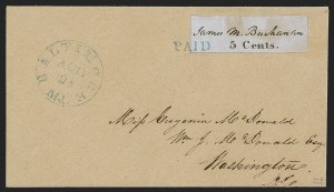 Sale 1289, Lot 518, Postmasters Provisionals