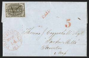 Sale 1289, Lot 523, Postmasters Provisionals