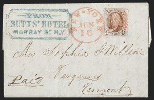Sale 1289, Lot 530, 1847 Issue