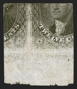 Sale 1289, Lot 558, 1851-56 Issue, 12c Black, Printed on Both Sides (17c) Sale 1289, Lot 558, 1851-56 Issue