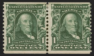 Sale 1289, Lot 657, 1902-08 Issue, Vending and Affixing Machine Perforations