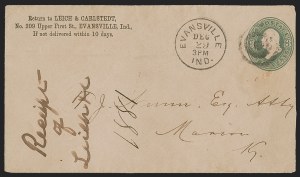 Sale 1289, Lot 727, Postal Stationery, including Further Selections from the Porter W. Venn II Collection