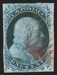 Sale 1290, Lot 1072, 1851-56 Issue (Scott 5-17)