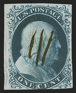 Sale 1290, Lot 1074, 1851-56 Issue (Scott 5-17)