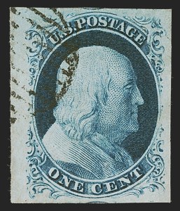 Sale 1290, Lot 1080, 1851-56 Issue (Scott 5-17)