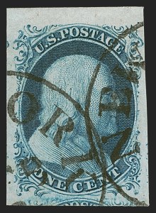 Sale Number 1290, Lot Number 1081, 1851-56 Issue (Scott 5-17) Sale Number 1290, Lot Number 1081, 1851-56 Issue (Scott 5-17)