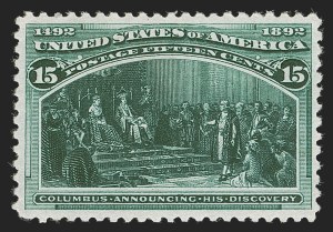 Sale 1290, Lot 1281, 1893 Columbian Issue (Scott 230-245)