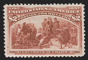 Sale Number 1290, Lot Number 1287, 1893 Columbian Issue (Scott 230-245) Sale Number 1290, Lot Number 1287, 1893 Columbian Issue (Scott 230-245)