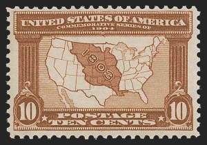 Sale 1290, Lot 1370, 1904 Louisiana Purchase, 1907 Jametown Issues (Scott 323-330)