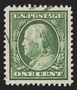 Sale Number 1290, Lot Number 1377, 1908-10 Washington-Franklin Issues (Scott 331-356)