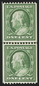 Sale 1290, Lot 1381, 1908-10 Washington-Franklin Issues (Scott 331-356)