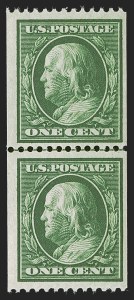 Sale 1290, Lot 1413, 1910-13 Washington-Franklin Issue (Scott 374-396)