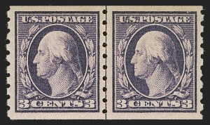 Sale 1290, Lot 1424, 1910-13 Washington-Franklin Issue (Scott 374-396)
