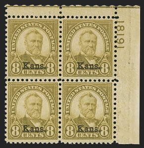 Sale 1290, Lot 1528, 1922-29 and Later Issues (Scott 551 forward)