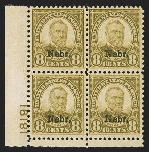 Sale 1290, Lot 1529, 1922-29 and Later Issues (Scott 551 forward)