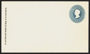 Sale 1290, Lot 1672, Postal Stationery, 1876 Centennial Special Printings, 5c-90c values