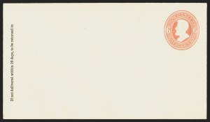Sale 1290, Lot 1681, Postal Stationery, 1876 Centennial Special Printings, 5c-90c values