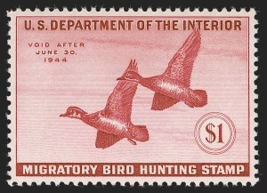 Sale 1290, Lot 1767, Hunting Permits, the "Lifemates" #1 P.S.E. Set Registry