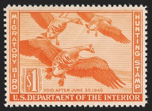 Sale 1290, Lot 1768, Hunting Permits, the "Lifemates" #1 P.S.E. Set Registry