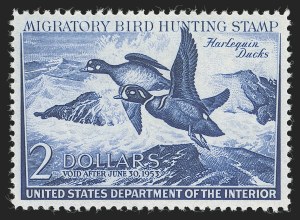 Sale 1290, Lot 1776, Hunting Permits, the "Lifemates" #1 P.S.E. Set Registry