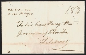 Sale 1291, Lot 101, Florida Postal History: Territorial Period, cont. (S-Y, Balance)