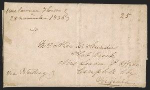 Sale 1291, Lot 104, Florida Postal History: Territorial Period, cont. (S-Y, Balance)