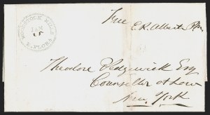 Sale 1291, Lot 105, Florida Postal History: Territorial Period, cont. (S-Y, Balance)