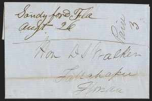 Sale 1291, Lot 123, Florida Postal History: Statehood Period