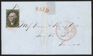 Sale 1291, Lot 148, 1845 New York Postmaster's Provisional