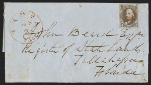 Sale 1291, Lot 152, 1847 Issue from Florida