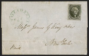 Sale 1291, Lot 155, 1847 Issue from Florida