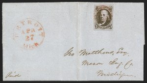 Sale 1291, Lot 160, 1847 Issue