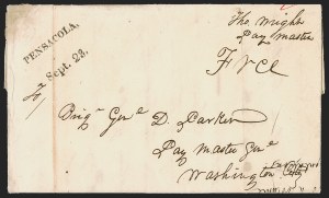 Sale 1291, Lot 27, Florida Postal History: American Military Govt. Period