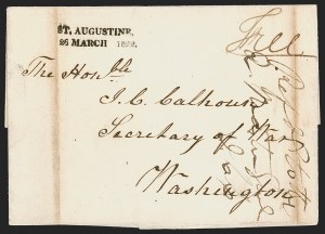 Sale 1291, Lot 33, Florida Postal History: American Military Govt. Period