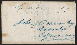 Sale 1291, Lot 42, Florida Postal History: Territorial Period (A-Q)