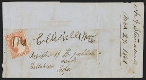 Sale 1291, Lot 428, Florida in the Civil War: Independent & C.S.A. Uses