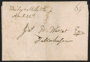 Sale 1291, Lot 43, Florida Postal History: Territorial Period (A-Q)